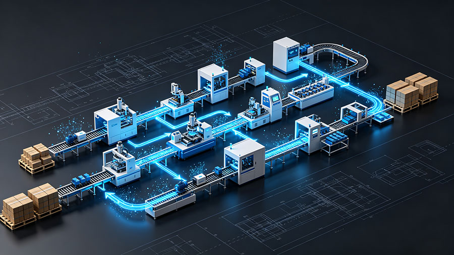 平顶山生产线工艺流程演示动画制作_工业自动化产线三维工艺仿真动画公司